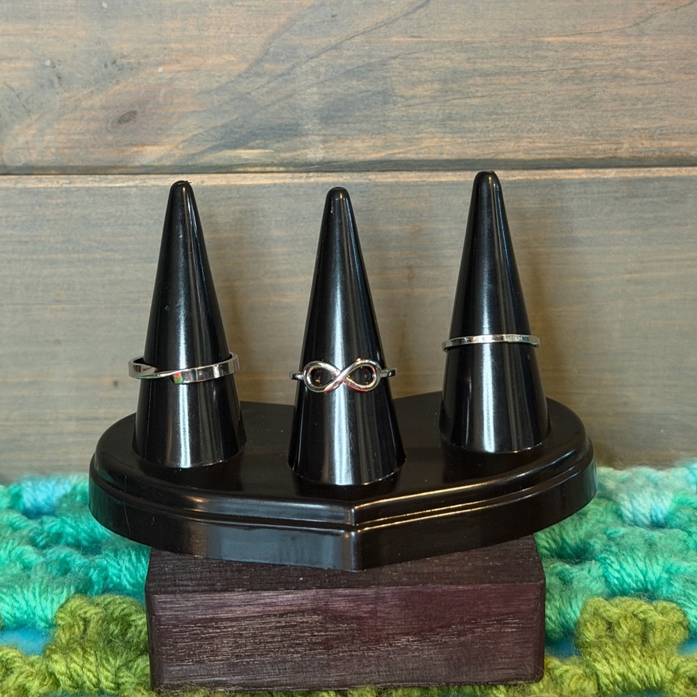 3/$20 Infinity Ring Set